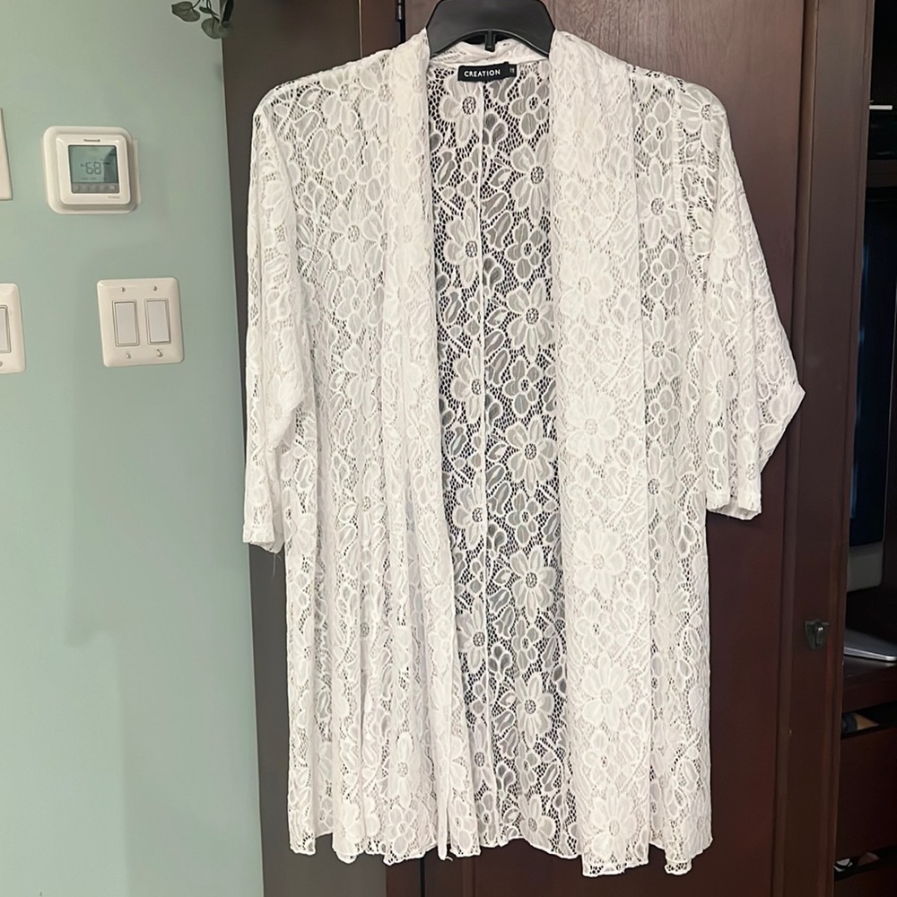 Creation White Blouse Elegant Top